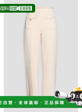 1h可退 香港直邮Sandro 女士 棉混纺毛圈花呢小喇叭裤 SFPPA01660