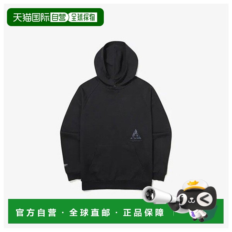 韩国直邮FILA M 轮连帽衫 KQC FS2POG3111X-BLK WHITE ROCK 按扣