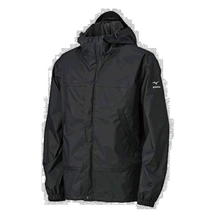 【日本直邮】美津浓MIZUNO男士防水夹克外套 雨衣B2JE0A01黑色2XL