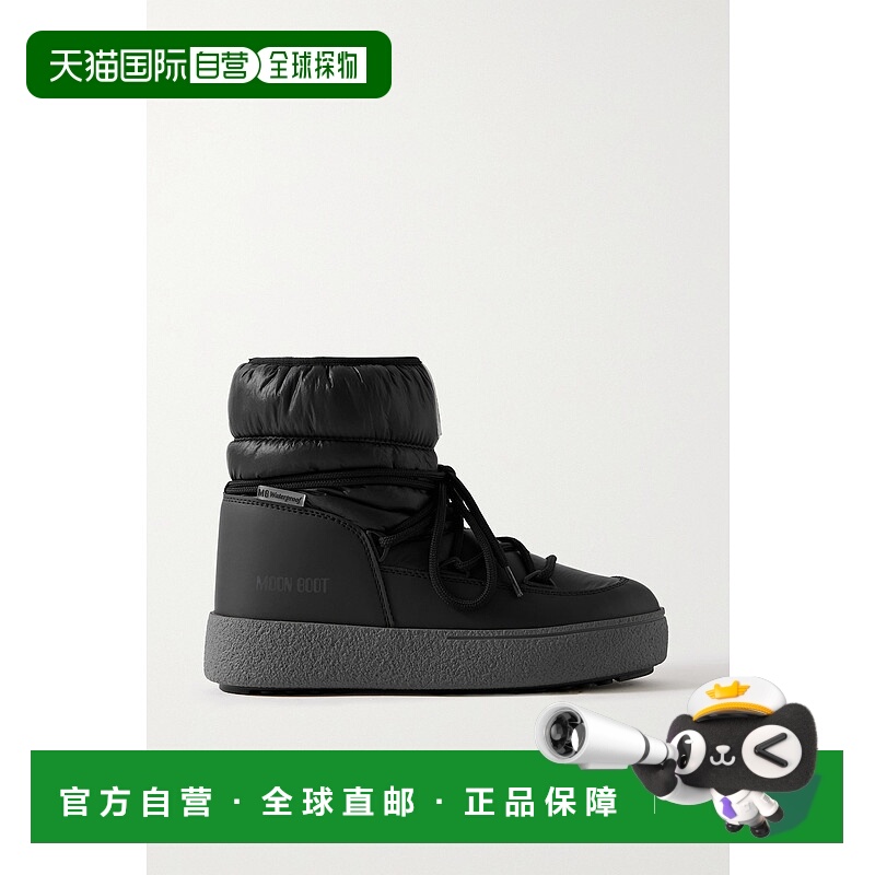 香港直邮Moon Boot 月亮靴 女士 LTrack shell 绗缝仿皮雪地靴 80
