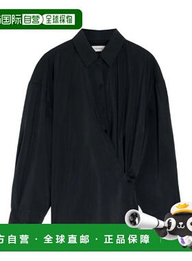 1h可退 香港直邮潮奢 Lemaire 女士 LEMAIRE 黑色衬衫 SH1141LF13