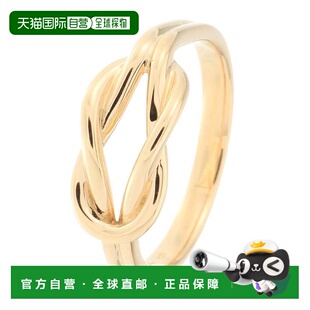 日潮跑腿Cocoshnik叶结环戒指时尚个性黄金色设计感小众