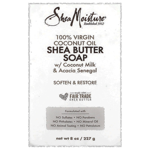 香港直邮sheamoisture全初榨椰子油乳木果油肥皂230g正品