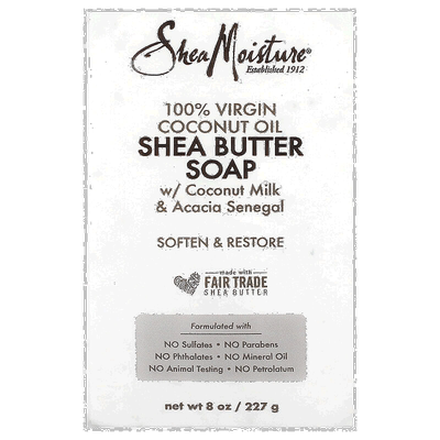 香港直邮sheamoisture全初榨椰子油乳木果油肥皂230g正品