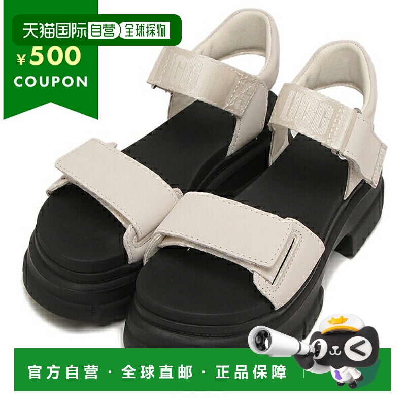 日本直邮UGG 凉鞋穆勒 Ashton 踝部白色黑色女式 UGG 1136764 JSM