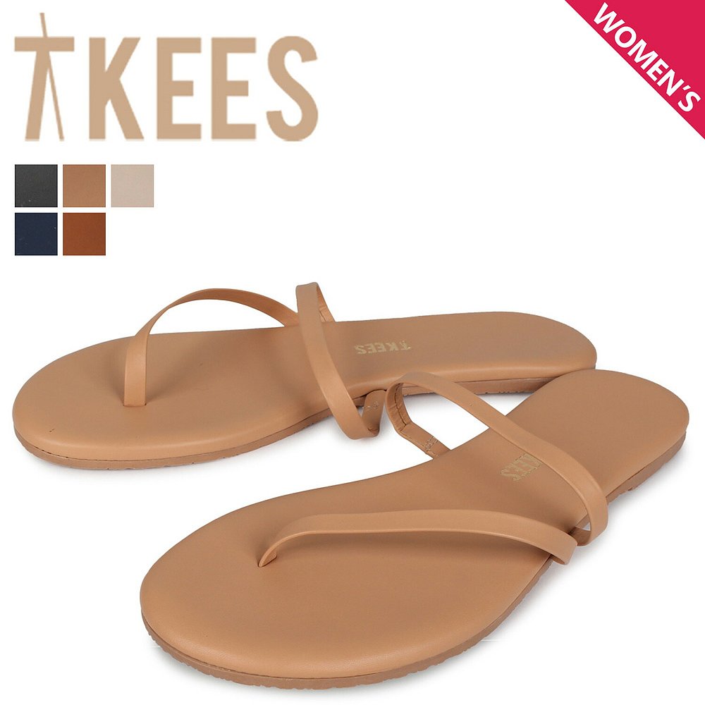 日本 TKEES 经典纯色复古夏季沙滩鞋凉鞋凉拖拖鞋 时尚百搭