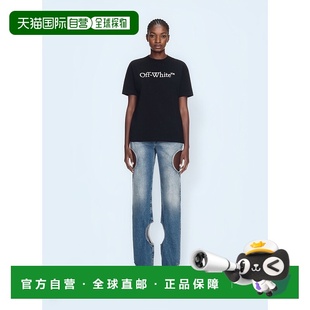 香港直邮off 大号徽标T恤 white Bookish OWAA089C99 女士 1h可退