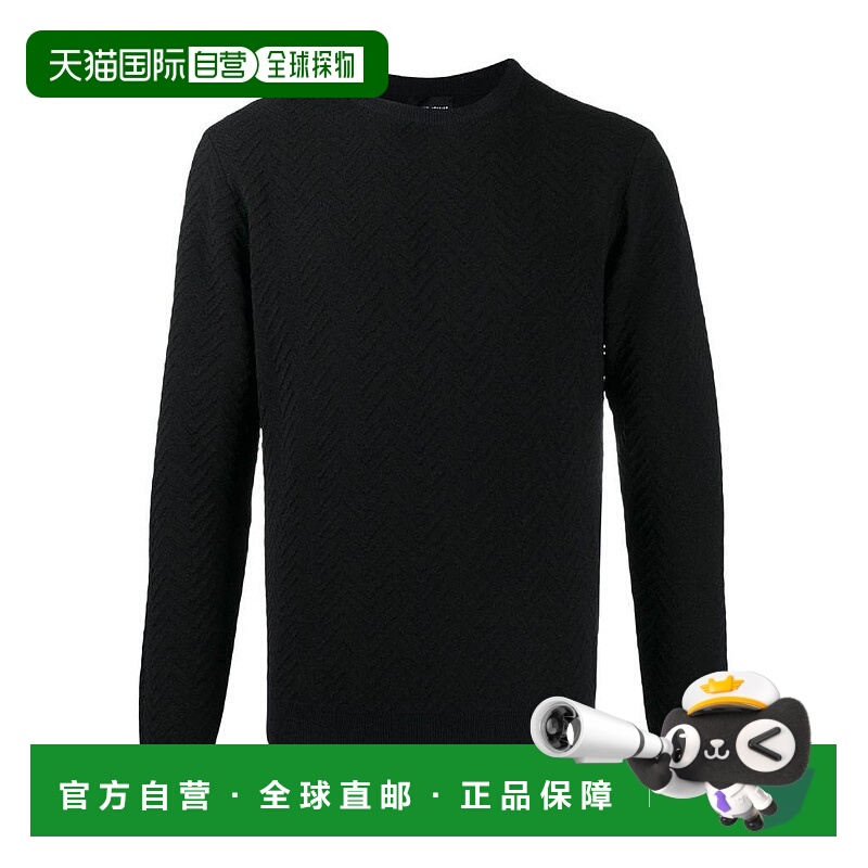 香港直邮Giorgio Armani 纹理针织套衫 6HSMA7SMA7Z羊毛长袖