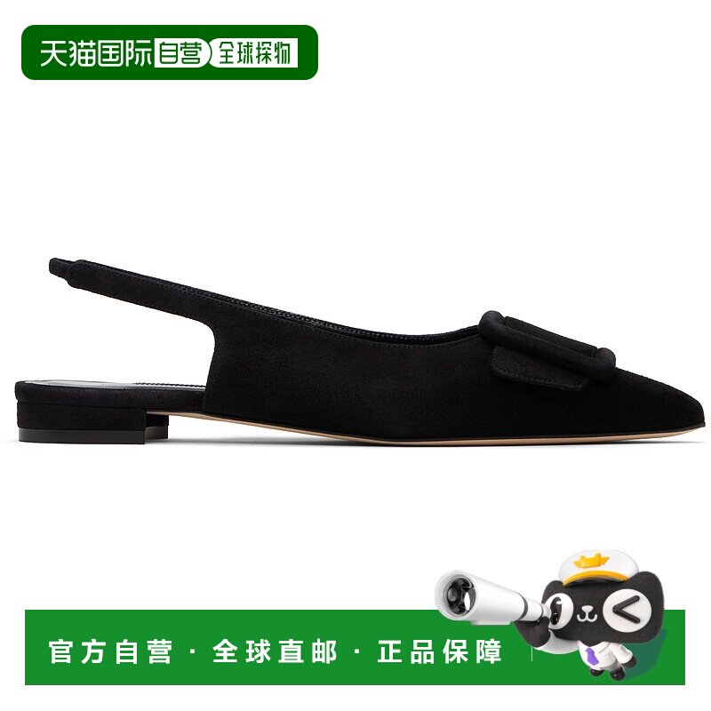 1h可退 香港直邮潮奢 MANOLO BLAHNIK 莫罗 伯拉尼克 女士 黑色 M