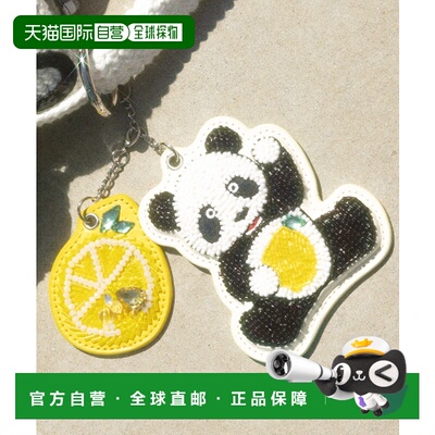 1h可退 日本直邮KEITA MARUYAMA × styling/ 熊猫刺绣双吊坠饰品