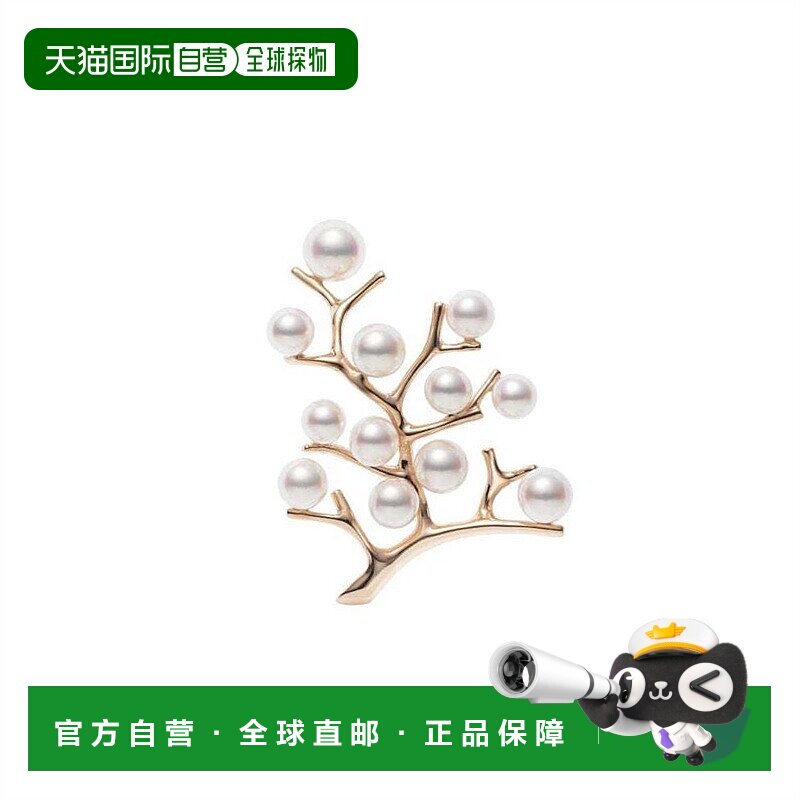 日潮跑腿Mikimoto御木本成人日常胸针小众时尚迷人优雅4.1cm珍珠