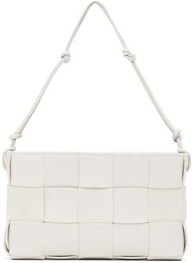 bottegaveneta葆蝶家女士白色单肩包时尚潮流经典百搭