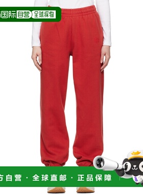 1h可退 香港直邮潮奢 ANINE BING 女士 红色 Karter 运动裤 A0310