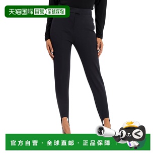 自营 Burberry黑色棉混纺高腰定制焦特布尔长裤-黑色 美国奥莱直