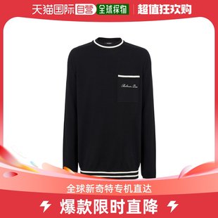 Balmain 香港直邮潮奢 巴尔曼 男士 刺绣徽标毛衣