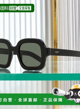 自营 retrosuperfuture复古未来中性圆形方形太阳镜奔驰QHB黑色51