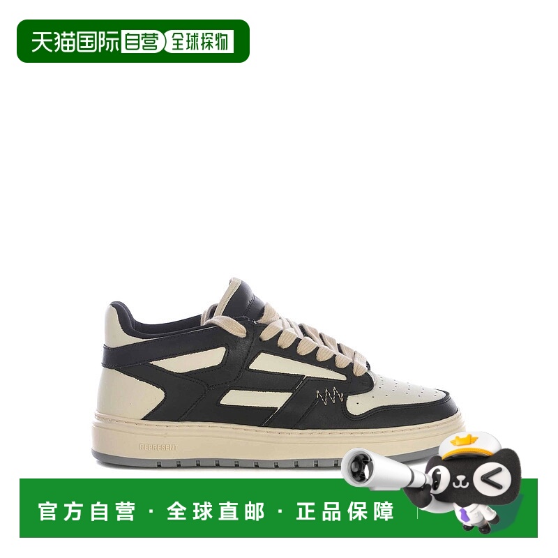 欧洲直邮Represent 男士运动鞋M12043037BLACKVINTAGEWHITE牛皮