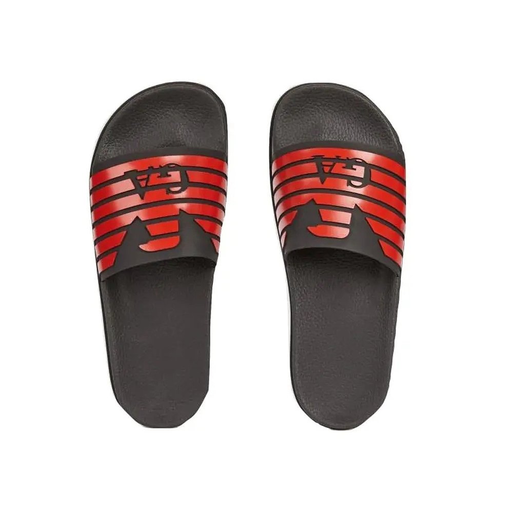 E.ARMANI 阿玛尼 男士休闲拖鞋沙滩鞋X4P077L273