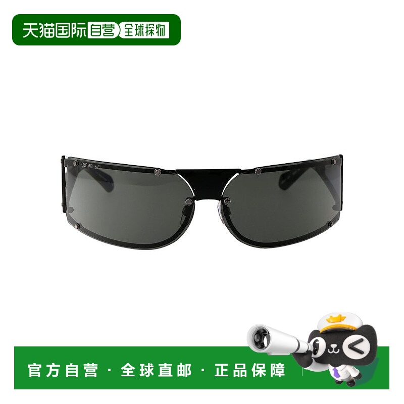 1h可退 香港直邮潮奢 Off-white 女士 黑色 Kenema 太阳镜 OERI10