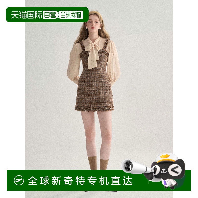 韩国直邮SINCETHEN 女士连衣裙DQ2109170B Arbre tweed mini dres