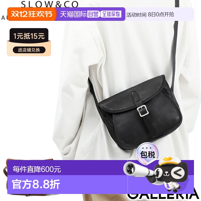 日本直邮SLOW fino女士迷你单肩包纯色皮质M码306S41K斜挎包背包