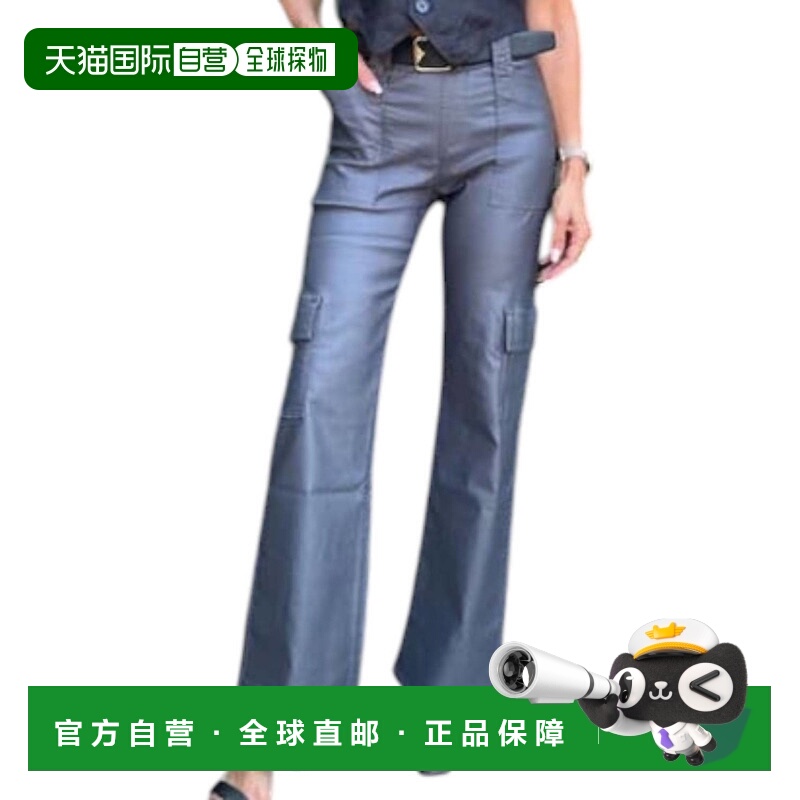 自营 bevy flog女式Randi裤子灰色多米诺骨牌 美国奥莱直发休闲裤