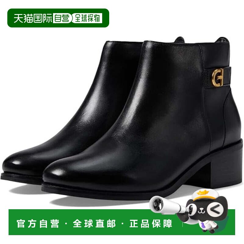 自营Women's Cole Haan Holis Boots Black Leather Almond Toe A图片