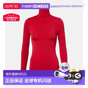 1h可退 香港直邮Wolford 女士 Colorado 高领连体衣 red红色 舒适