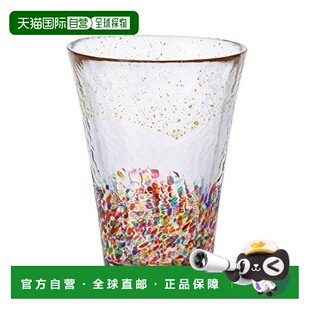 ADERIA津轻玻璃杯花火金彩305ml日本制 71896 日本直邮