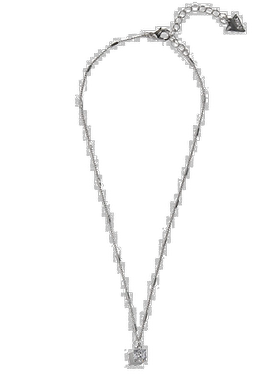 自营 guess立方氧化锆吊坠项链 - 银白色 美国奥莱直发