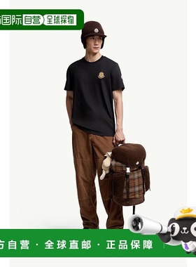欧洲直邮MONCLER (2025) Mon Duck Logo 棉质 T 恤短袖针织