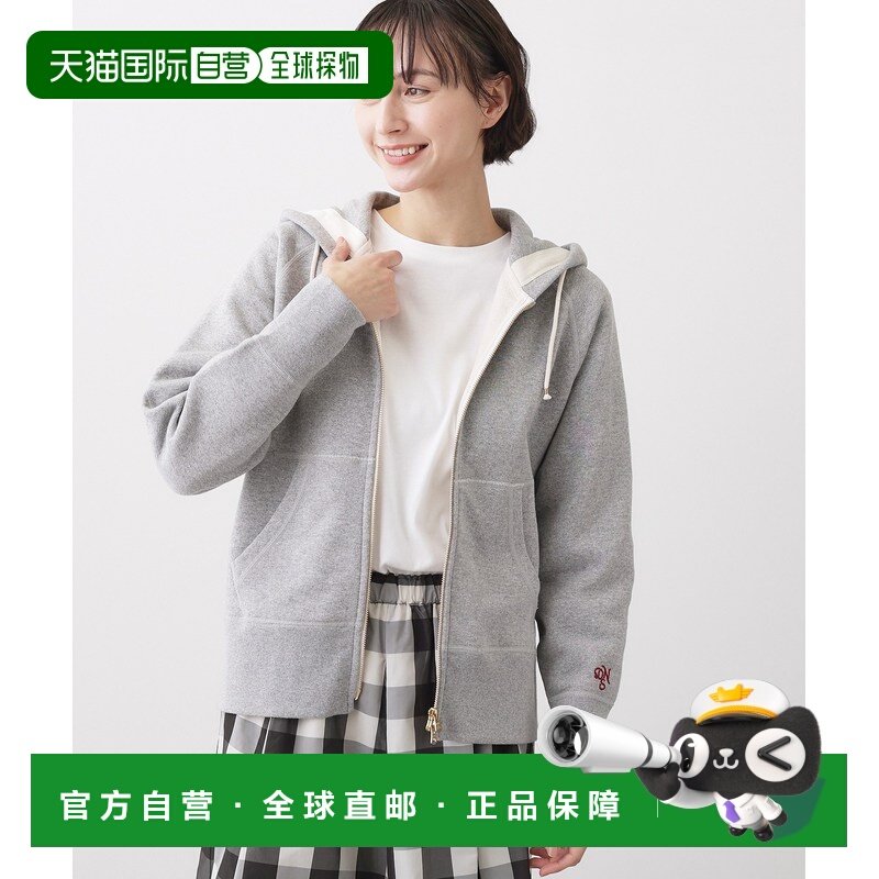 日本直邮Dessin 女装 宽松落肩设计 纯棉连帽卫衣 双口袋 S383510,女装/女士精品,卫衣/绒衫,淘宝优惠券,粉丝福利购,淘宝优惠卷