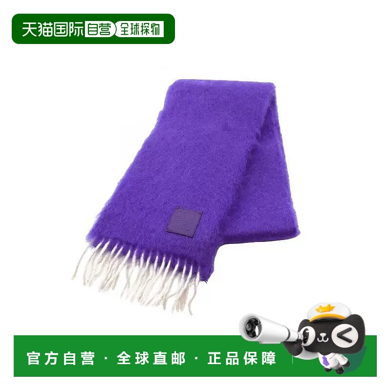 1h可退 日本直邮中古Loewe罗意威女A级95新muffler羊毛围巾/丝巾