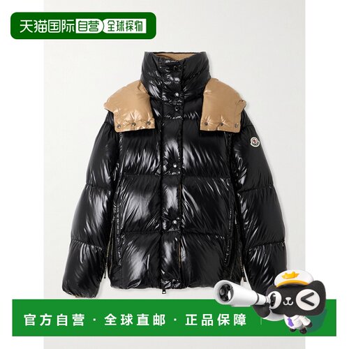 1h可退 香港直邮Moncler 盟可睐 女士 黑色 Parana 羽绒夹克 J209