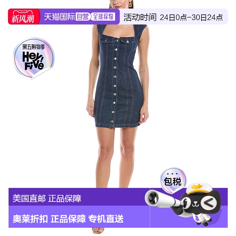 自营 Amanda Uprichard Reeves迷你连衣裙-蓝色 美国奥莱直发