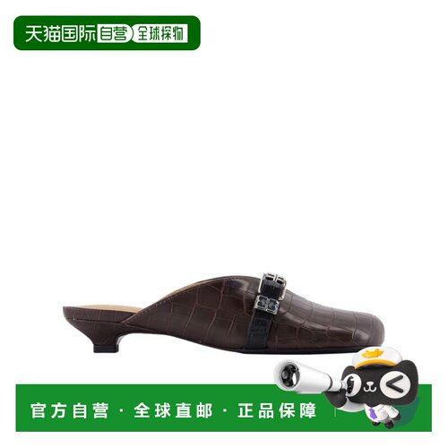 香港直邮GANNI 女士芭蕾乐福鞋 S3149890 AW2025 【付后1h可退】