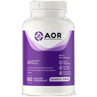 加拿大直邮AOR AHCC 500 毫克(60 粒 V 胶囊)