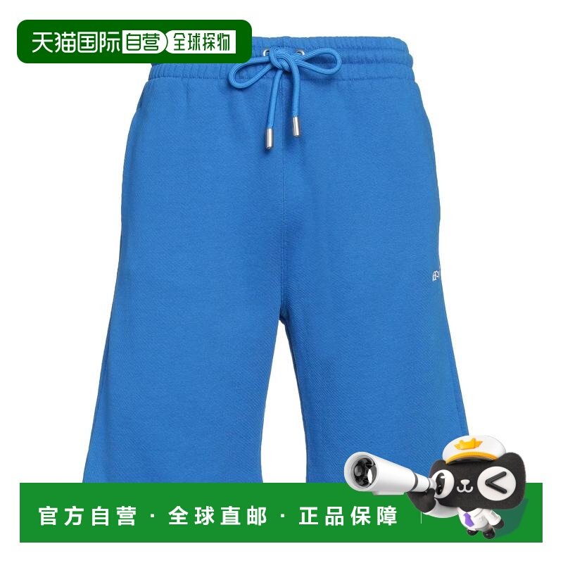 香港直邮潮奢 off-white 男士 运动短裤 blue蓝色 舒适时尚