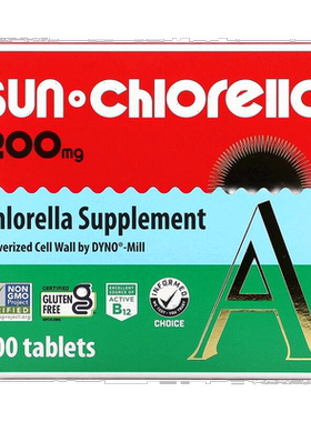 香港直发Sun Chlorella升康力小球藻片200mg300片提高天然补充剂