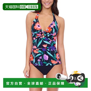 自营Profile by Gottex Marguerite Tankini - black multi 美国