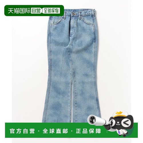 日本直邮Wrangler 褪色阔腿牛仔裤 [73713842]