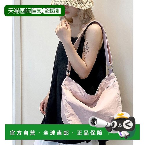 日本直邮florge 可收纳A4尺寸轻便尼龙纯色单肩防水包 FL8218AW01