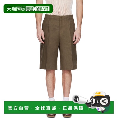 1h可退 香港直邮潮奢 Our Legacy 男士 棕色 Borrowed 短裤 M2254