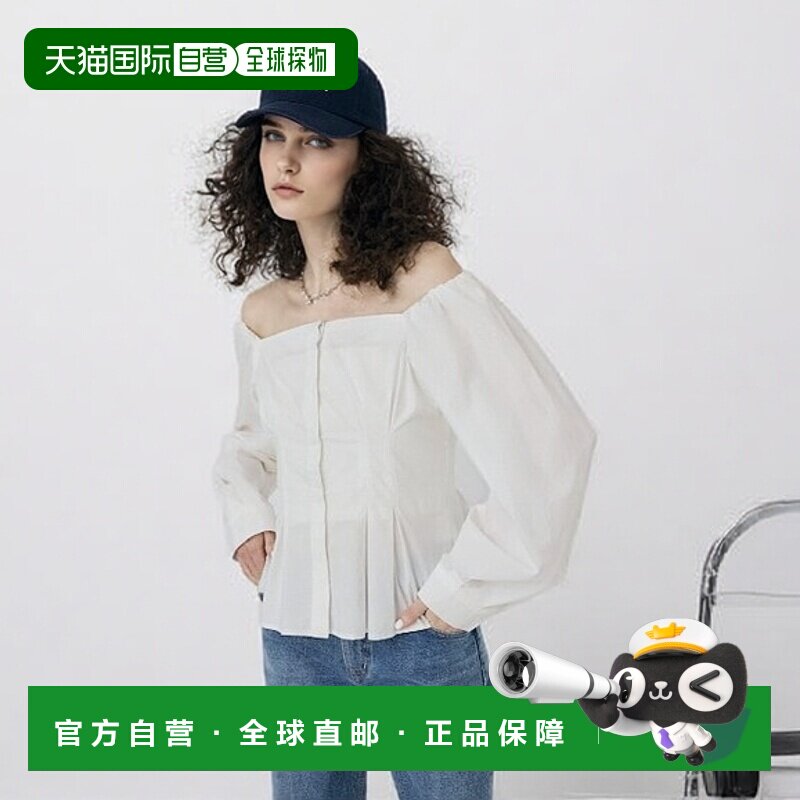 1h可退 日本直邮MOUSSY 女士露肩设计感衬衫 010ISA306971泡泡袖