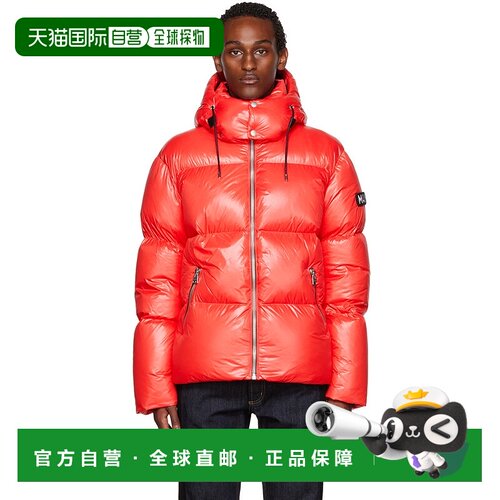 1h可退 香港直邮Mackage 男士 红色 Kent 羽绒夹克 KENTZ
