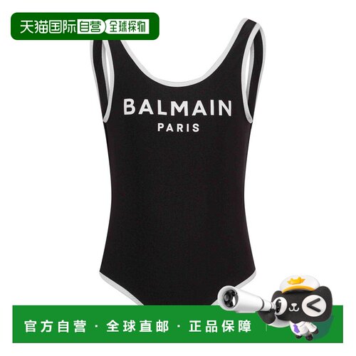 1h可退 香港直邮BALMAIN 女童泳衣 BXCA0DZ0005930BC SS2026 黑色