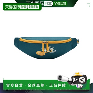 日本直邮Nike 耐克 主隔层配有双拉链 涤纶 斜挎腰包 男款 晶洞青
