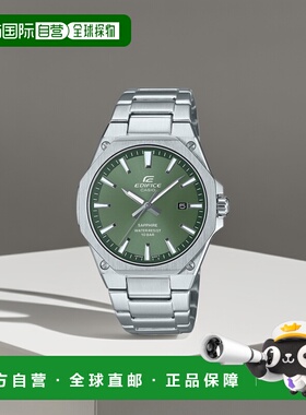 日本直邮 EDIFICE 纤薄表壳八边形 3 指针模拟绿色 EFR-S108DJ-3A