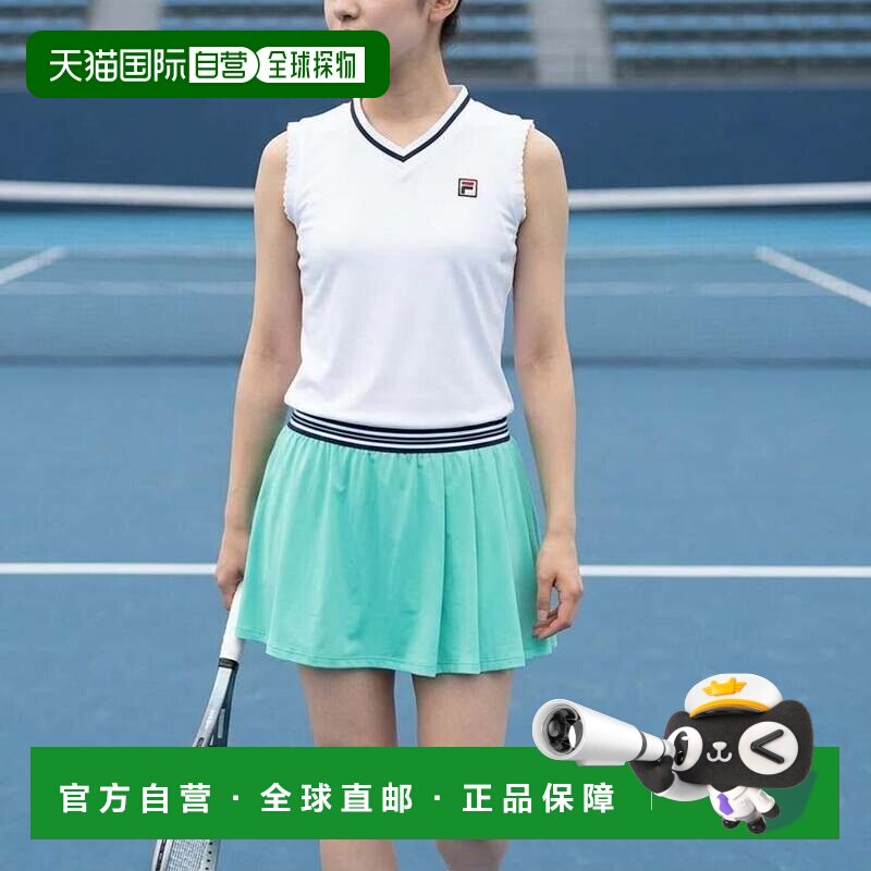 日本直邮FILA 网球连衣裙/女士（白色）图片