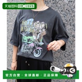 ROCK SPEED 女士五分袖 日本直邮MICA&DEAL×GOOD 复古印花T恤 044